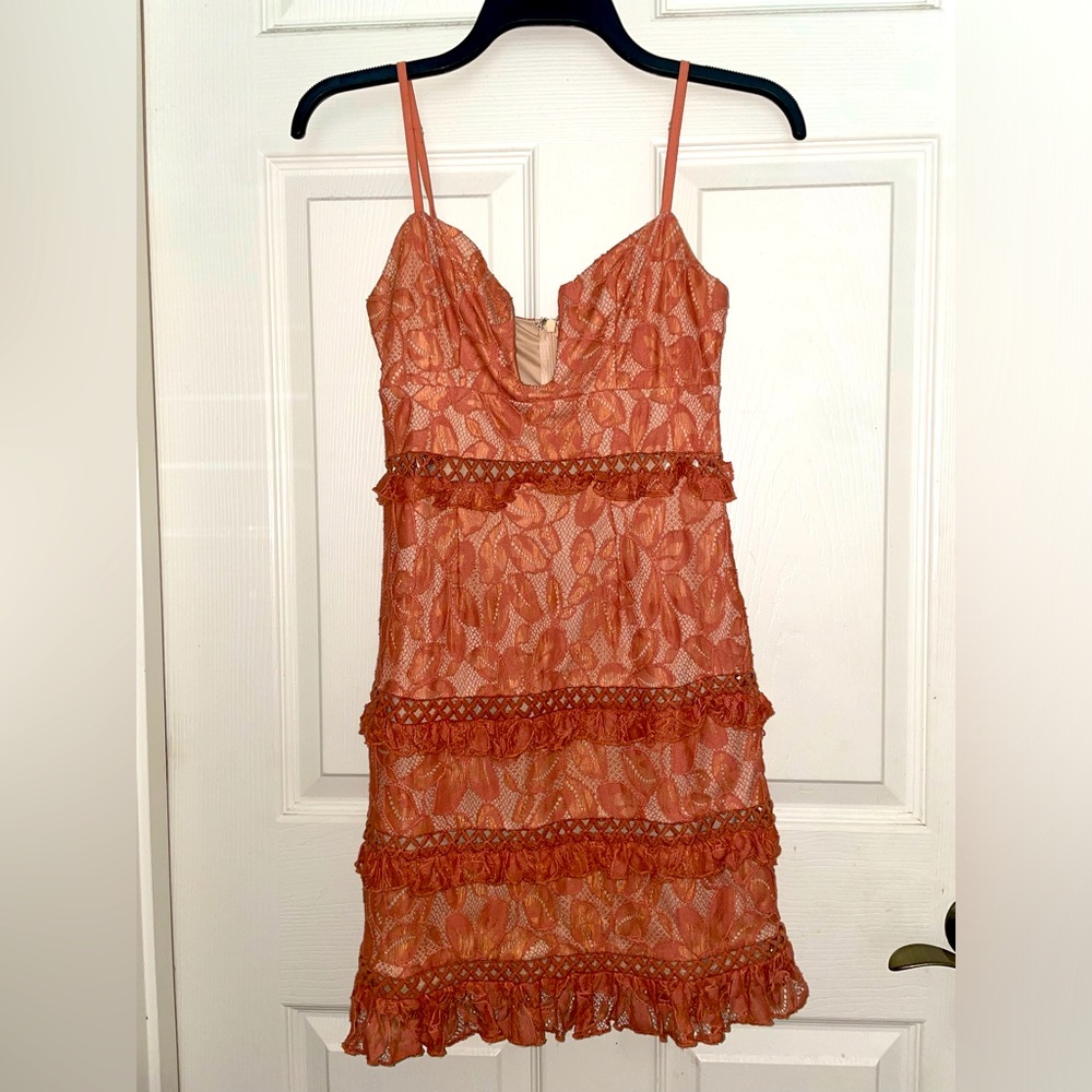 Orange Cocktail Dress